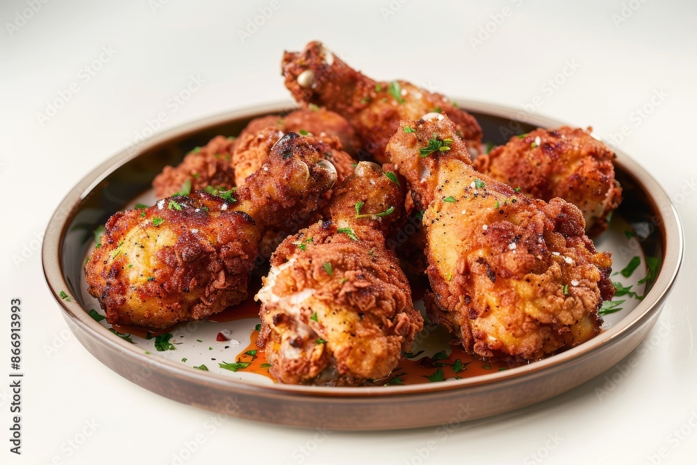 Crispy Cayenne Fried Chicken Wings and Thighs Crispy Cayenne Fried Chicken Wings and Thighs
