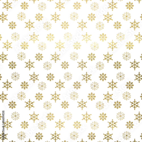 Wallpaper Mural Golden Christmas Pattern Background Torontodigital.ca