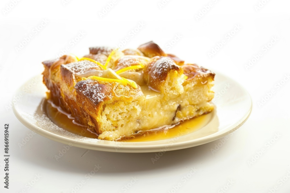 Challah Bread Pudding with Limoncello and Citrus Glaze Challah Bread Pudding with Limoncello and Citrus Glaze
