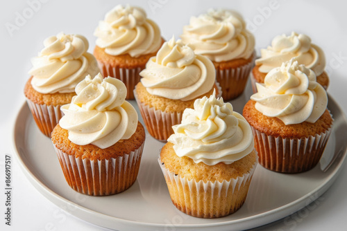 Champagne-Flavored Cupcakes with Italian Buttercream
