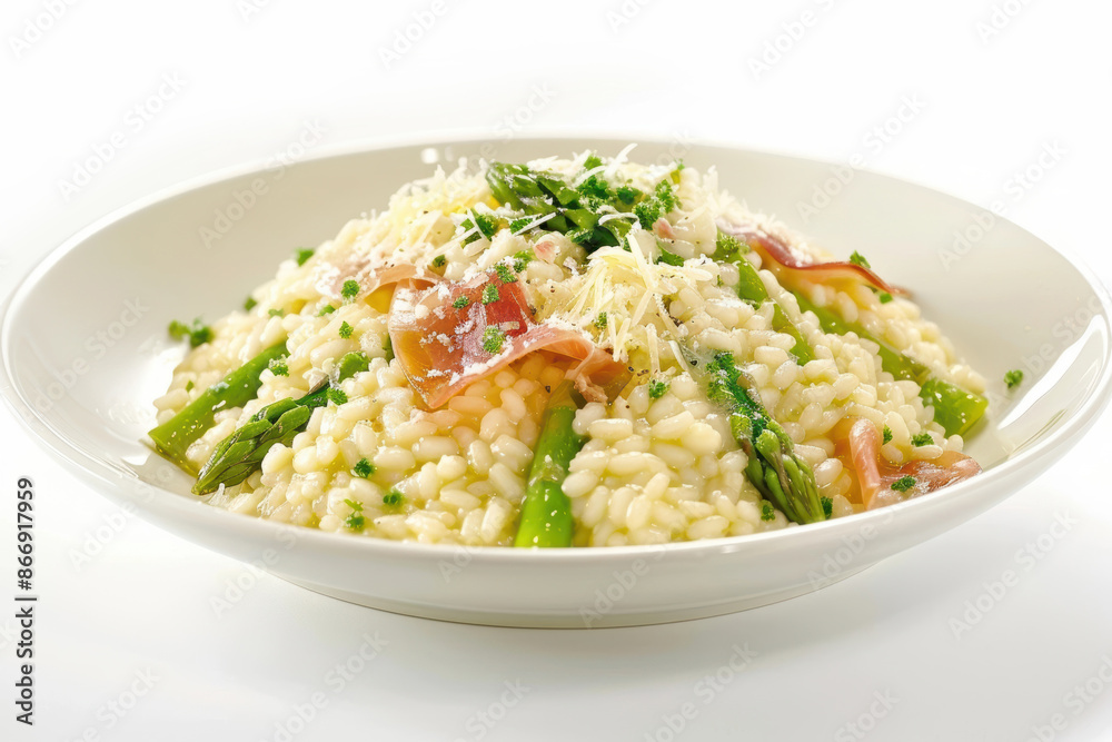 Eye-catching Asparagus and Prosciutto Champagne Risotto Eye-catching Asparagus and Prosciutto Champagne Risotto