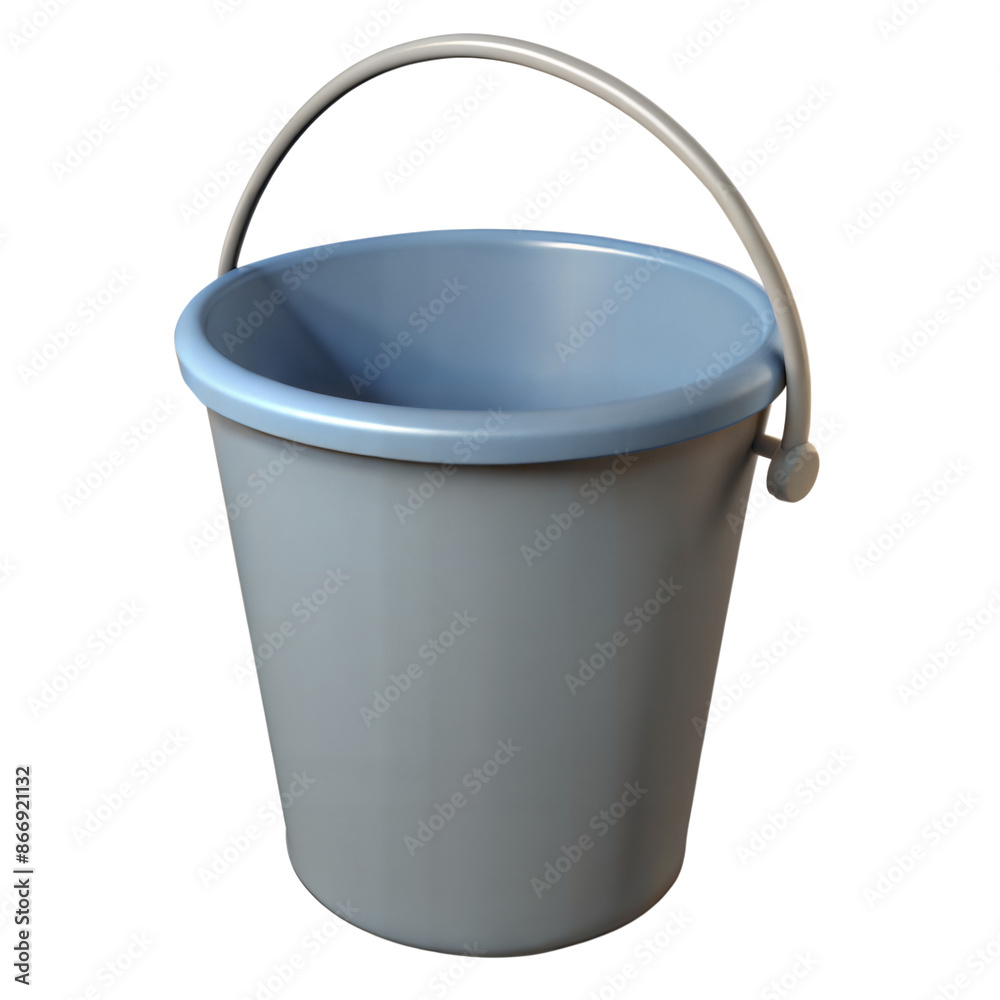 Gray Plastic Bucket With Handle Gray Plastic Bucket With Handle