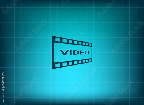  Vector illustration, blue background.
