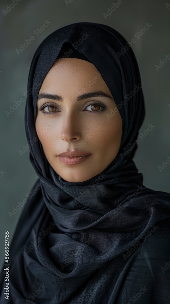 Middle-aged Saudi Arabian woman with a hijab Middle-aged Saudi Arabian woman with a hijab