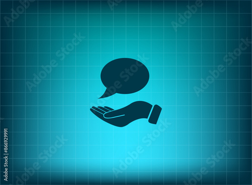 Vector illustration, blue background.