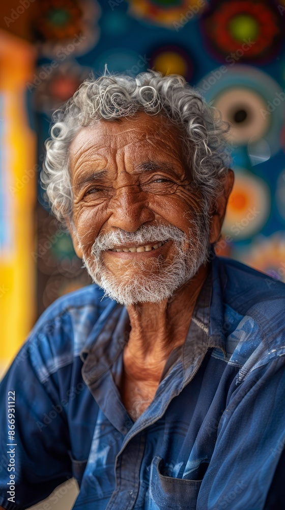 Elderly Brazilian man with a broad smile Elderly Brazilian man with a broad smile