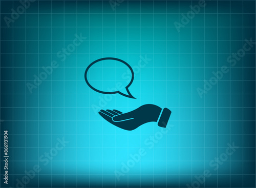 Vector illustration, blue background.