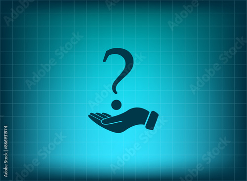 Vector illustration, blue background.