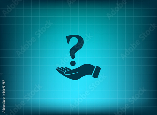 Vector illustration, blue background.