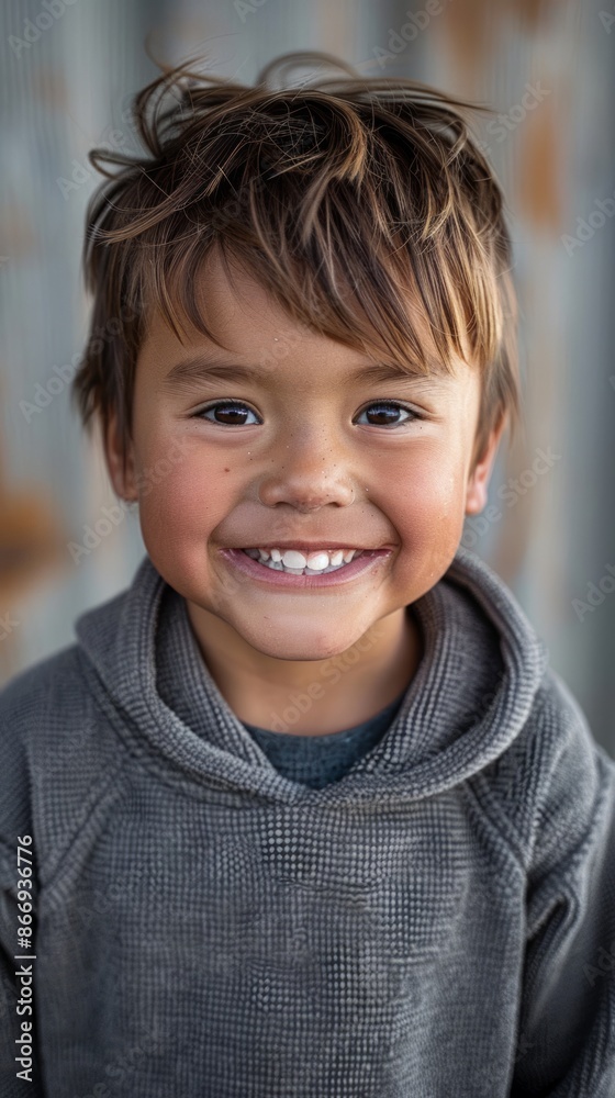 Canadian child with a gap-toothed grin Canadian child with a gap-toothed grin