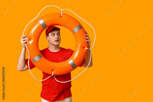 Portrait of male lifeguard ...