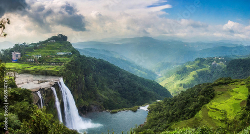 lush green landscapes of Shillong in Meghalaya