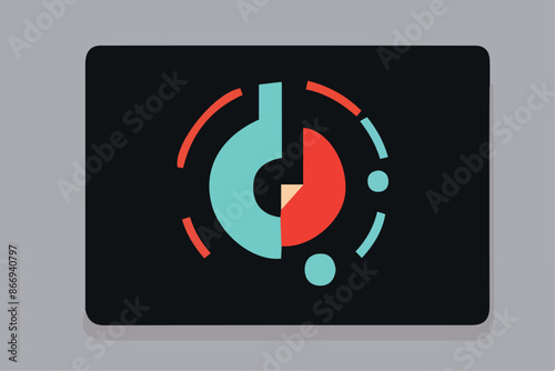 Grunge hand draw shape music notes, icon isolated vector editable lOGO
