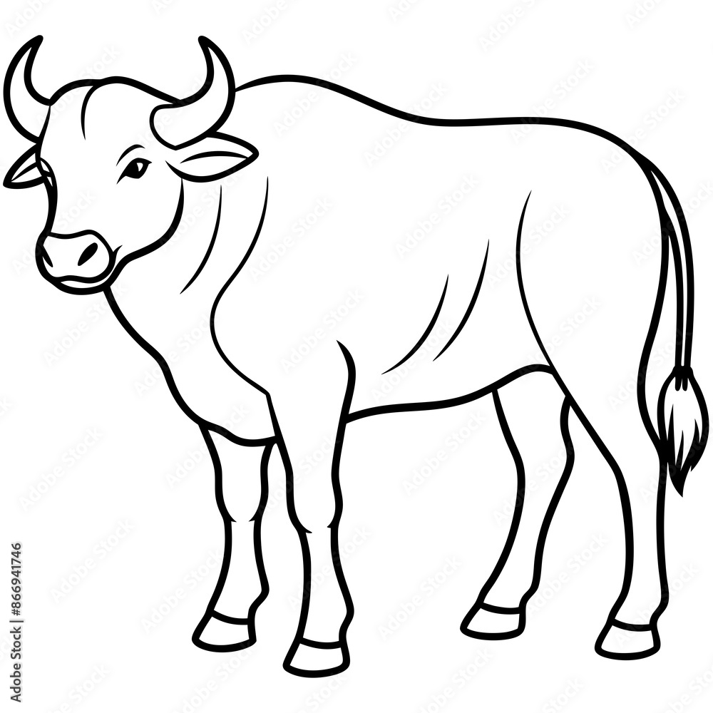 illustration of a cow vector illustration of a cow vector