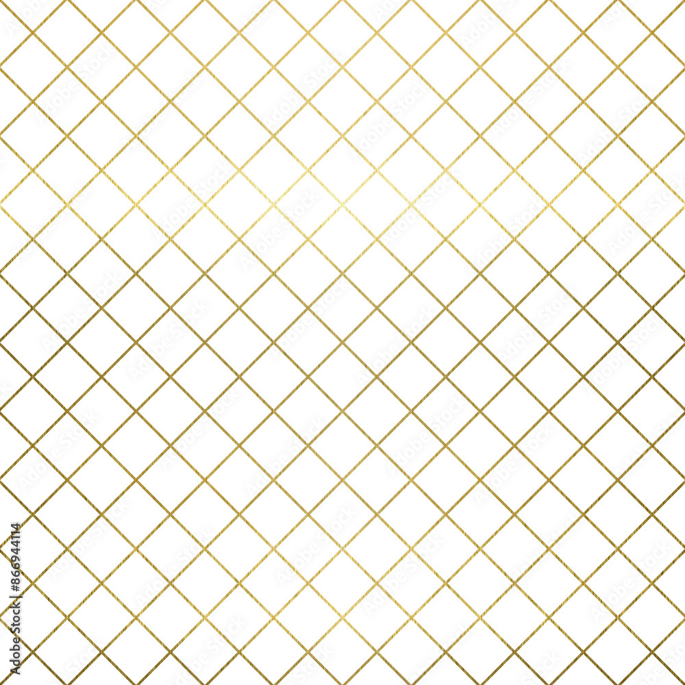 Seamless golden pattern mesh line for cover, textile, fabric, interior, paper, wrapping, wallpaper, print, background, template, decoration