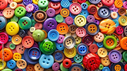 Colorful glossy buttons collection.