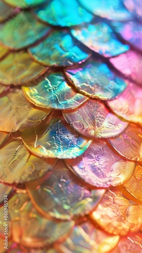 Close-up of iridescent scales © iVGraphic