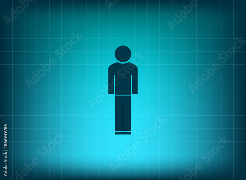 Vector illustration, blue background.