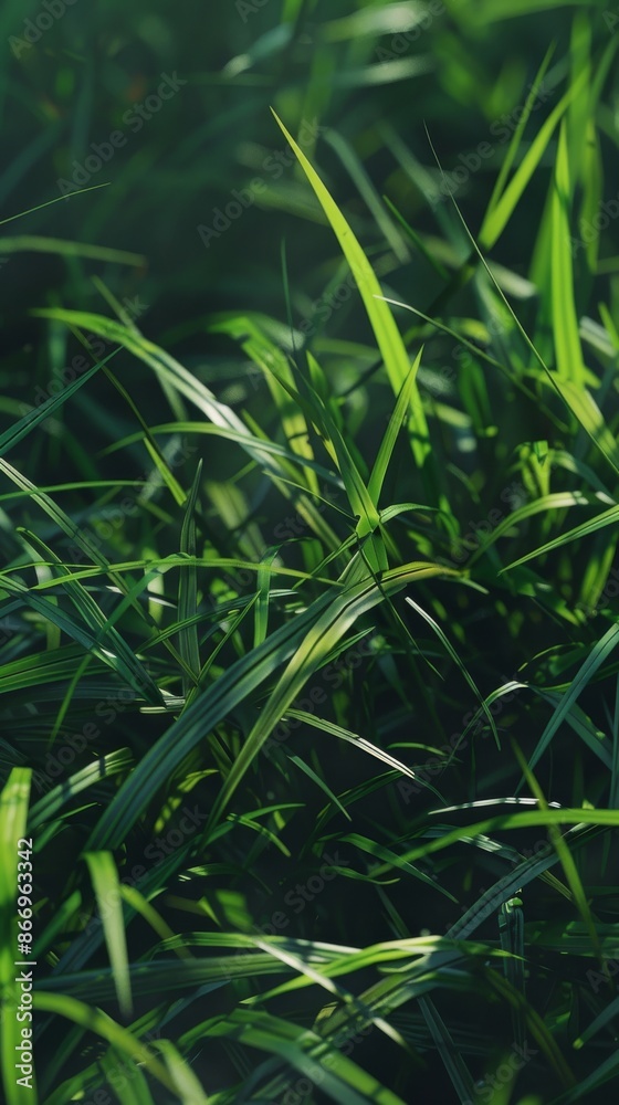 Close-up of green grass in sunlight Close-up of green grass in sunlight