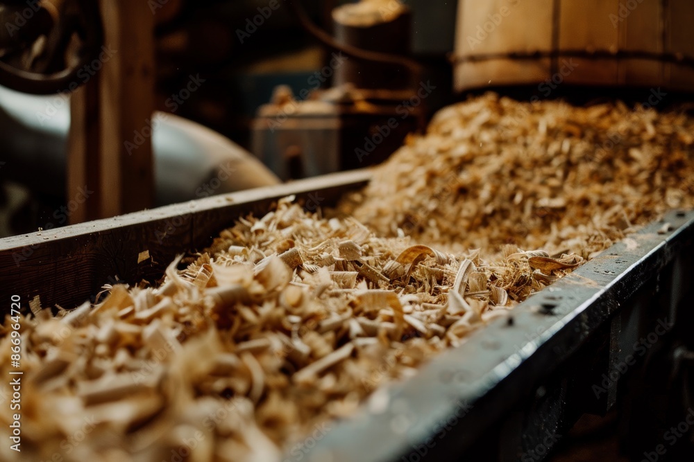 Optimized sawdust conveyor belt system improving wood pellet machine production efficiency
