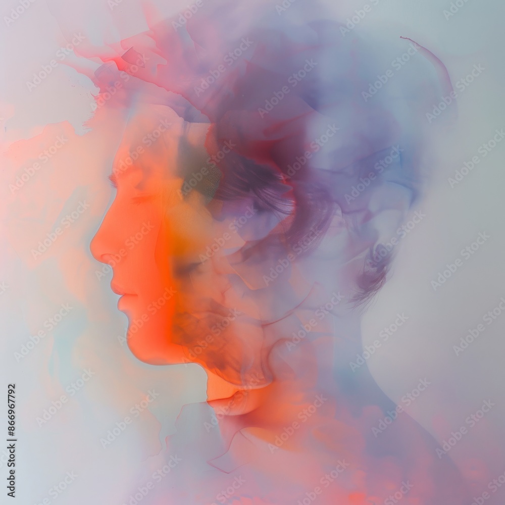 Soft, blurred shapes with a dreamy, ethereal background Soft, blurred shapes with a dreamy, ethereal background