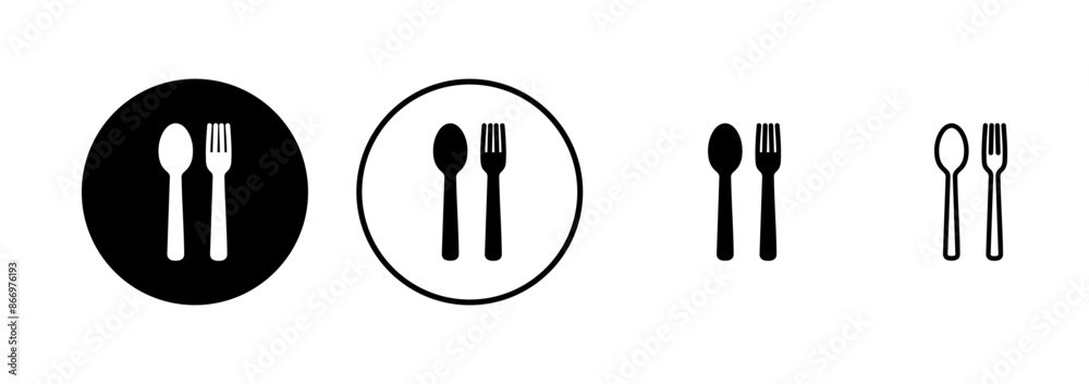 Fork, Spoon, and Knife isolated on white background. Restaurant icon. food icon. Eat. Cutlery icon. Fork, Spoon, and Knife isolated on white background. Restaurant icon. food icon. Eat. Cutlery icon.