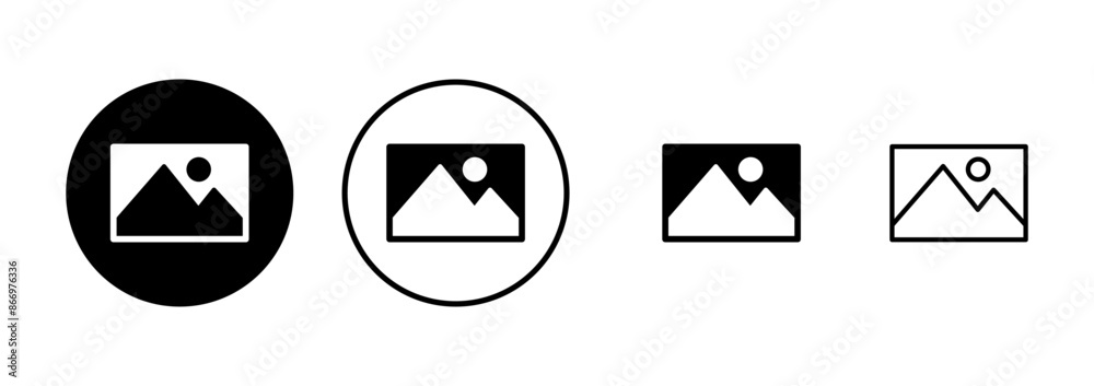 Picture icon vector isolated on white background. Picture vector icon. photo gallery icon vector Picture icon vector isolated on white background. Picture vector icon. photo gallery icon vector