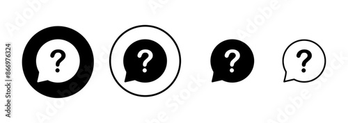 Question Icon vector isolated on white background. Question mark sign. help icon. Faq