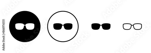 Glasses icon vector isolated on white background. Stylish Eyeglasses. Glasses vector. Optical concept