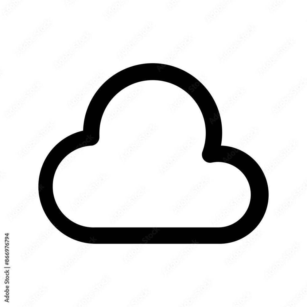 cloud line color icon cloud line color icon