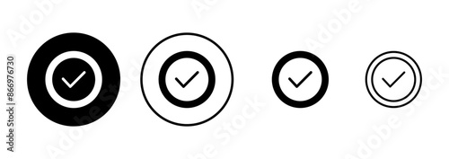 Approved icon vector isolated on white background. Certified Medal Icon vector. check mark