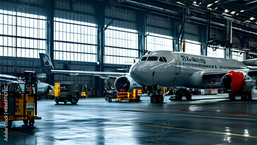 Double-checking everything! Mechanic ensures a plane is airworthy