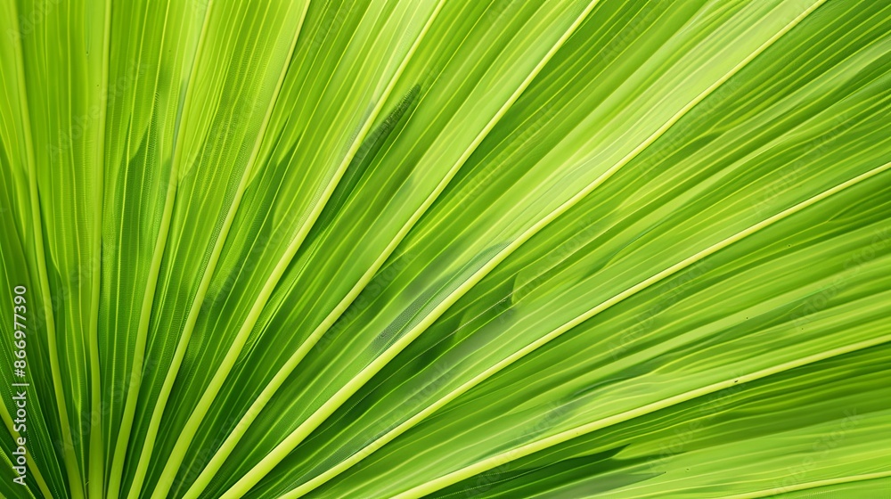 Green tropical plant close-up Green tropical plant close-up