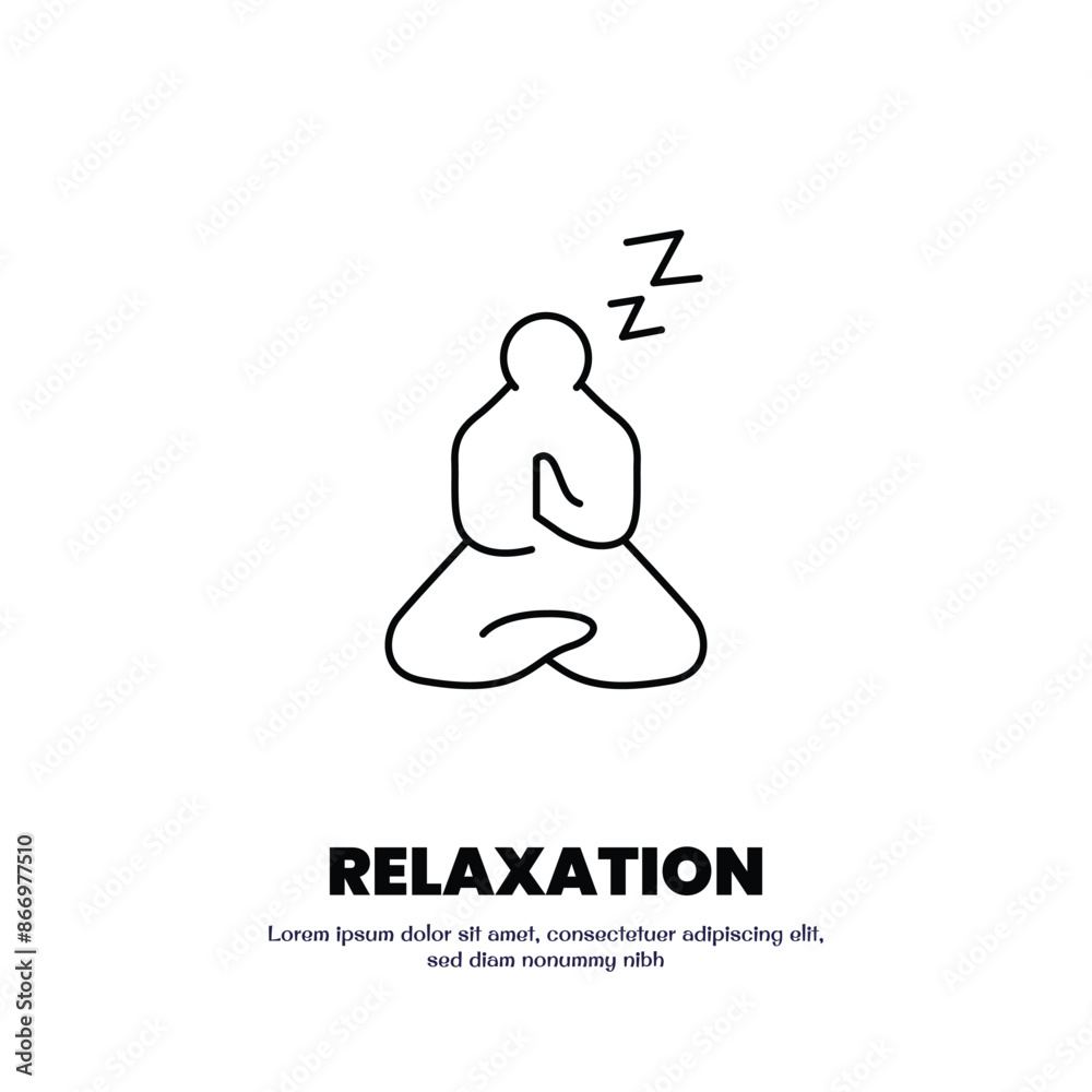 meditation pose thin outline icon vector design good for web and mobile app meditation pose thin outline icon vector design good for web and mobile app