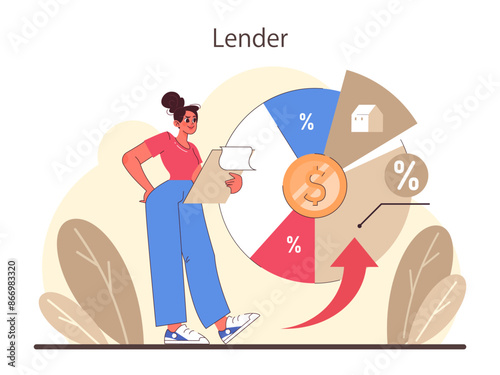 Refinance process. Loan rate reduction to lender agreements.