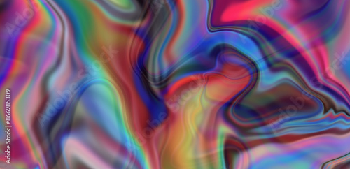 Wallpaper Mural Abstract artistic background with neon acid colorful splashes of paint. Psychedelic trippy vivid texture. Torontodigital.ca