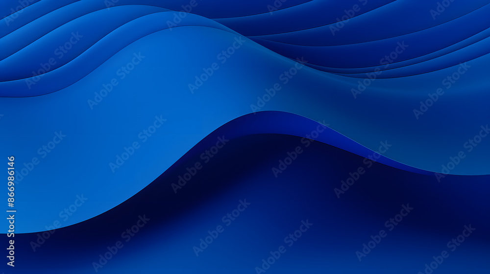 Royal blue undulating 3D geometric pattern resembling wave texture in abstract design concept. Royal blue undulating 3D geometric pattern resembling wave texture in abstract design concept.