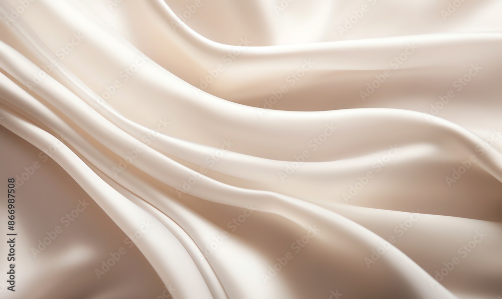 Obraz premium Creamy Smooth Silk Fabric