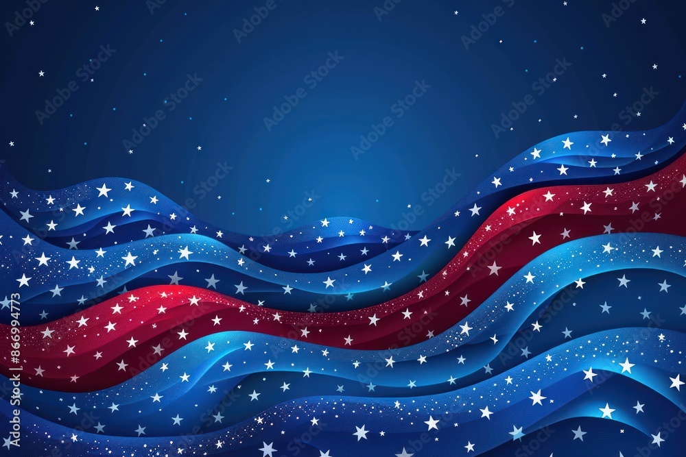 Stars and Stripes: USA Patriotic Background Stars and Stripes: USA Patriotic Background