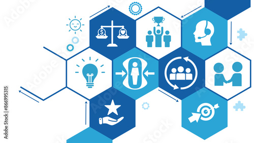 Resilience banner website icons vector illustration concept with an icons. EPS 10 