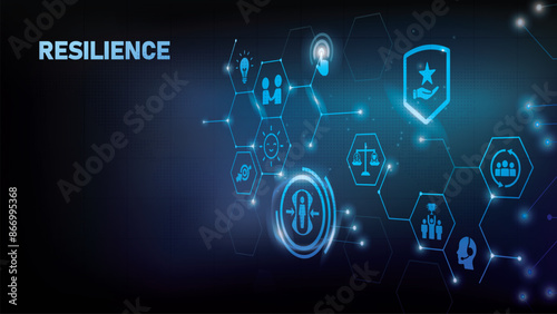 Resilience banner website icons vector illustration concept with an icons. EPS 10 