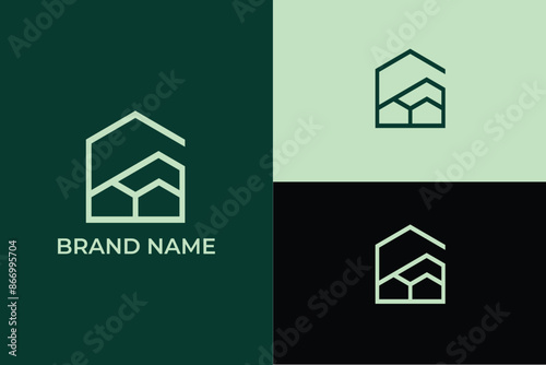 initial letter AR AP RA Minimal elegant monogram art logo, triangle R abstract loo suitable for construction, finance, property and real estate business