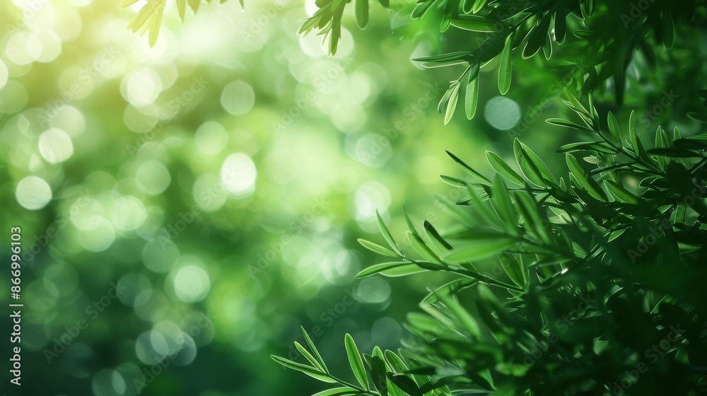 Sunlit Green Leaves in Nature's Light Sunlit Green Leaves in Nature's Light