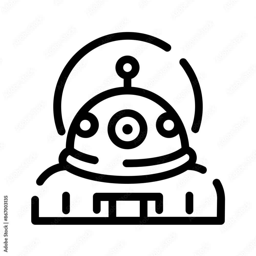 Obraz premium alien icon design