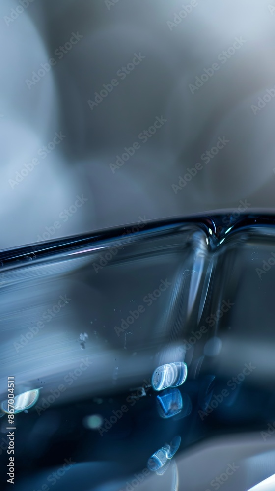 Modern abstract background. Abstract glass shape with dark background, 3d render Modern abstract background. Abstract glass shape with dark background, 3d render