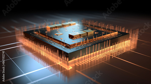 FINFET_transistor._Fin_FET_field_effect_transistor photo