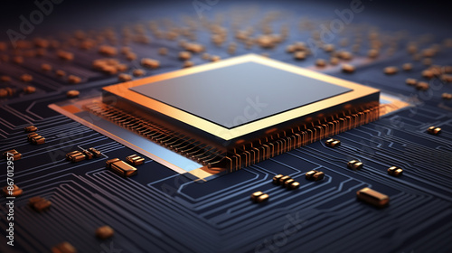 FINFET_transistor._Fin_FET_field_effect_transistor photo