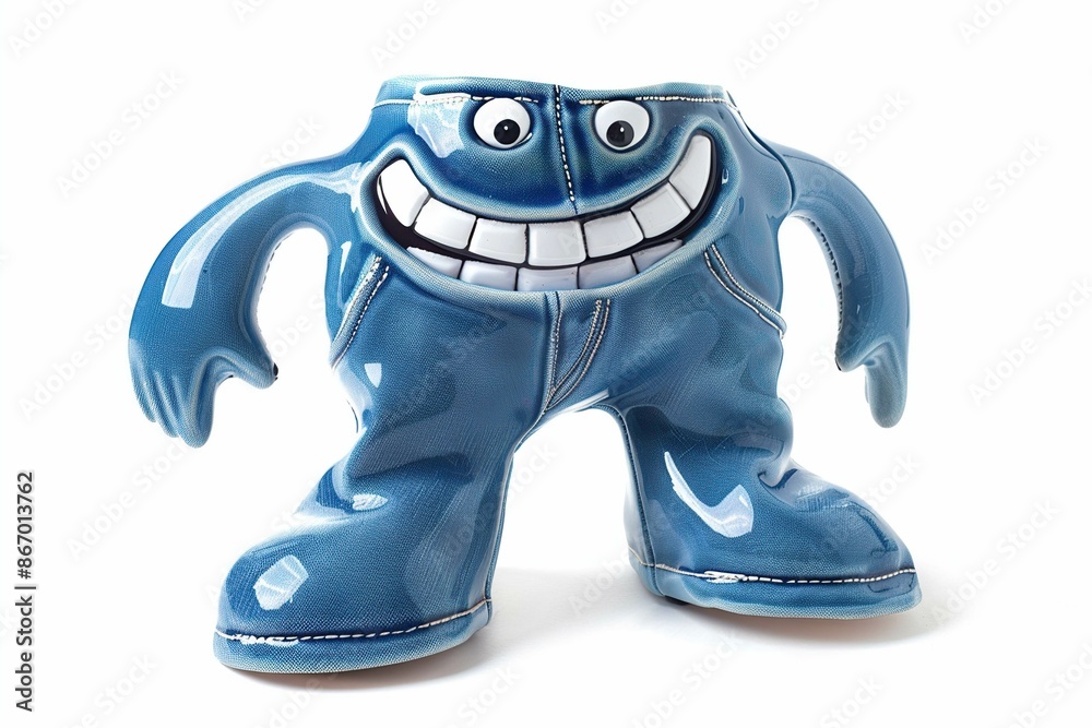 Obraz premium Jeans shaped funny character