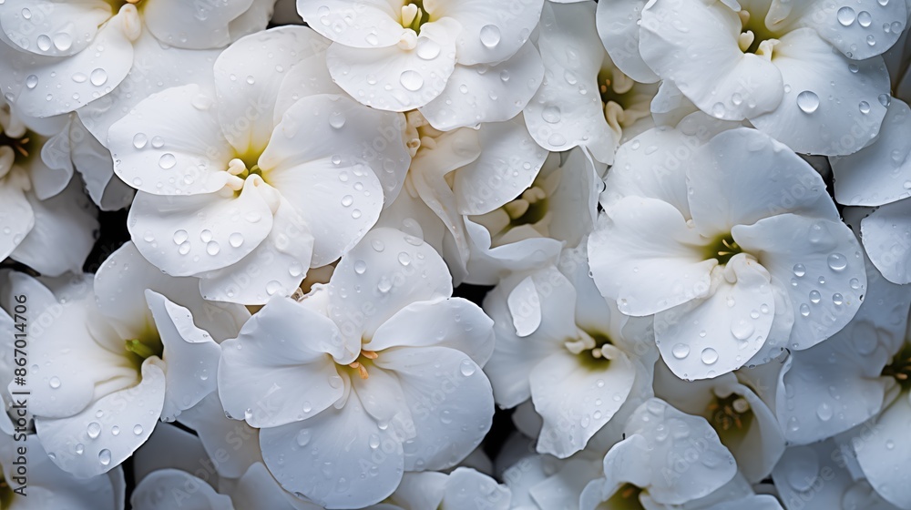 Matthiola Incana flowers beauty texture. Close-up of white flowers with ...
