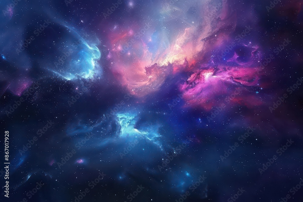 cosmic nebula swirling blues and magentas starstudded galactic expanse ethereal cloud formations depth and mystery highresolution space art aweinspiring celestial beauty cosmic nebula swirling blues and magentas starstudded galactic expanse ethereal cloud formations depth and mystery highresolution space art aweinspiring celestial beauty